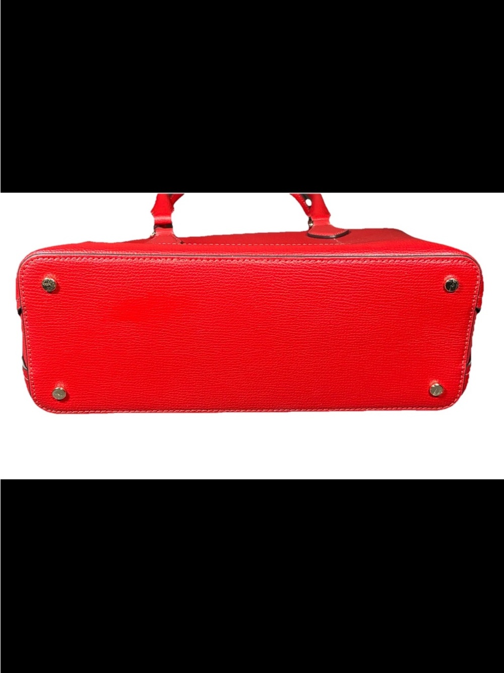 NWOT Kate Spade Red Leather Satchel with Crossbody Strap - Picture 14 of 16
